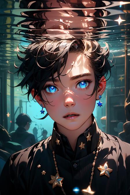 09750-3359712965-,solo, 1boy, male focus, black hair, looking at viewer, bangs, portrait, earrings, hair between eyes, jewelry, star (symbol), (s.png